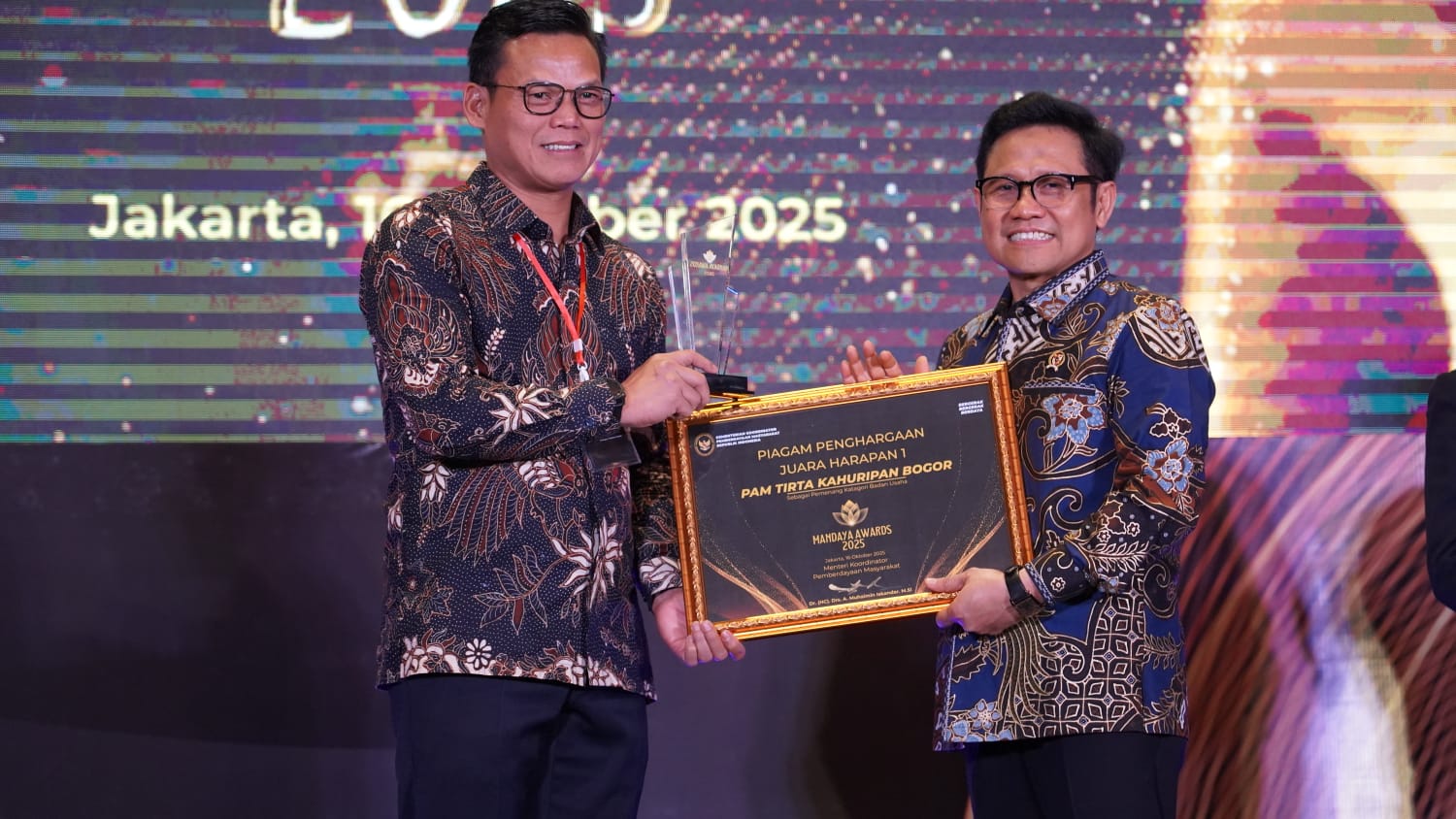 RAIH MANDAYA AWARD 2025 BUKTI NYATA KOMITMEN PEMBERDAYAAN MASYARAKAT MELALUI PROGRAM "SETETES HARAPAN DARI TIRTA KAHURIPAN"